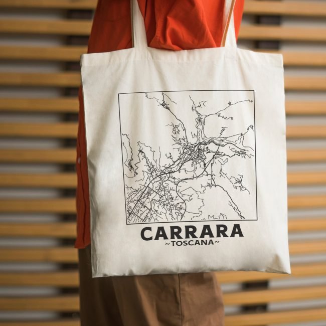 Bologna, Emilia-Romagna, Italy, City Map Cotton Shopper Tote Bag