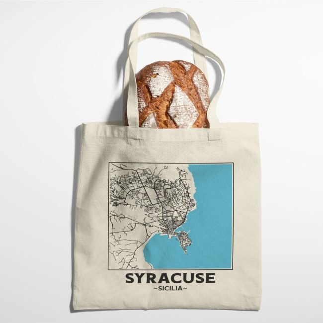 Cesena, Emilia-Romagna, Italy, City Map Cotton Shopper Tote Bag